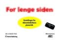 For lenge siden 1-10, Mp3-USB