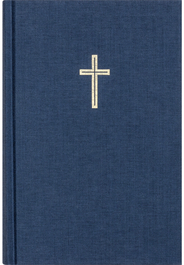 2024 Bibel, mørkeblå tekstil, medium