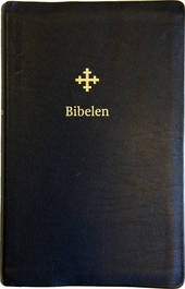 2011 Bibel sort skinn, stor, register