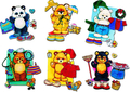 Kle-på-bamse årstidene